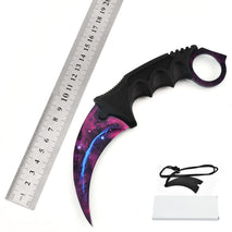 CS Claw Knife Outdoor Claw Sharp Game Claw Knife Battle Wolf Claw Knife Outdoor Self-Defense Camping Survival Machete