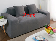 Waterproof Polar Fleece Solid Color Bomb Cover Sofa Slipcover Corner Case For Living Room 1 2 3 4 Seat