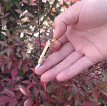 Brass Mini Paper Cutting Knife Self-defense Keychain