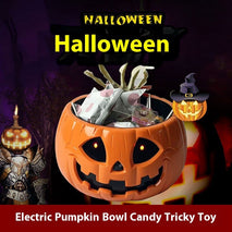 Buy Children's Creative Electric Halloween Pumpkin Lamp Candy Bowl Wholesale B2B