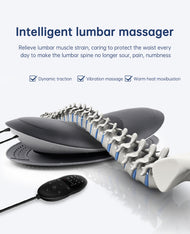 Waist Massager Lumbar Traction Inflatable Hot Compress Back Cervical Stretcher Massage Air Pressure Reduce Relief Pain