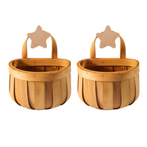 Handwoven Wall Mounted Bamboo Basket