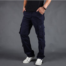 Mens Cargo Trouser - Outdoor Overalls Men's Loose Large Size Multi Pocket Trousers