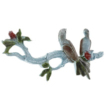 Trendy Retail American Clothes Hanger Resin Antlers Coat Rack Hook Bird-Silver