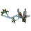 Trendy Retail American Clothes Hanger Resin Antlers Coat Rack Hook Bird-Silver
