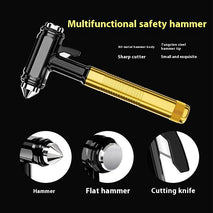 Multi Functional Window Breaker With Car Safety Hammer