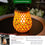 Solar Garden Decoration Bamboo Woven Candle Lights