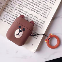 Cartoon Wireless Bluetooth Earphone Case For Apple AirPods Silicone Headphones Cases For Airpods 2 Protective Cover