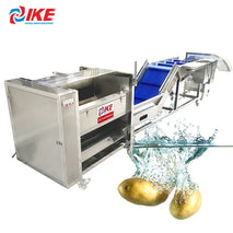 IKE Industrial Stainless Steel Vegetable Processing Machine Automatic Potato Washing Peeling Cutting High Efficiency