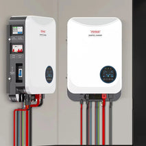 FCHAO 4.2KW Off-Grid Solar Sine Wave Hybrid Inverter with WiFi - 24V/48V Built-in MPPT, 6.2KW High Power for Home Use