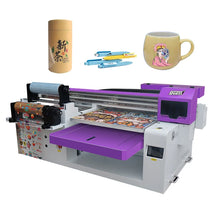 6090 Hybrid UV Flatbed Roll-to-Roll Printer with UV DTF Printing | Epson I1600/I3200 | CMYK White Varnish