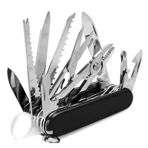 Multi Functional Outdoor Portable Self-Defense Folding Long Combination Tool Pliers Retro Wooden Handle Portable Multi-Purpose Camping Tool