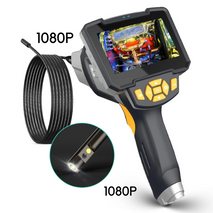 New 8mm single Lens handheld Endoscope P112 pipeline Inspection Camera 1080P 4.3' screen borescope 5m hard camera cable