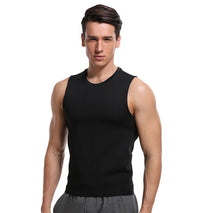 Mens Body Shaper Vest Slimming Sweat Tummy Fat Burner Tank Top