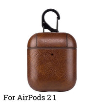 Protective Bag Leather Sleeve Cover Case Storage Earphone Portable For Apple AirPods Charging Box Case For AirPods Pro With Hook