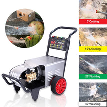 KUHONG 300bar 220V Portable Electric Pressure Washer - 4000 PSI High-Pressure Jet Cleaning Machine