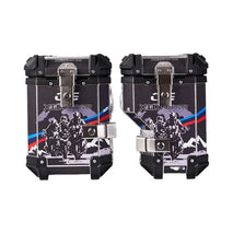 Aluminium Alloy Motorcycle Side Pannier Box 38L Quick Disassembly for Maxi-Scooter Motorbike Benelli TRK552 XINGQIXIA