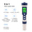 5-in-1 Digital Pool Water Quality Tester Kit - TDS Meter & pH Test Pen
