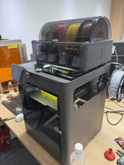 Bamboo Lab X2D Combo 3D Printer Enclosure with Dual Extruder, Automatic USB Connectivity, 1-Year Warranty, Industrial FDM, and Auto Leveling