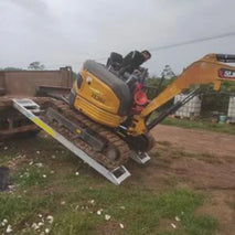 Car Trailer Aluminum Ramp Heavy Duty for Stairs Excavators Used Loading Ramp