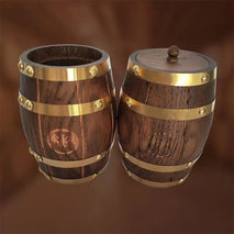 Buy Leak-Proof 1-5 Litre Oak Aging Wine Barrel Customized Solid Wood Red Wine Whisky Dispenser Exclusive Beverages Wine Wholesale B2B