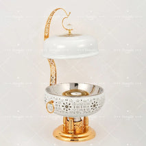 Buy Chauffandises Traiteur De Restaurant Wedding Food Warmer Lids White Gold Catering-Serving-Dishes Warming & Holding Equipment Wholesale B2B