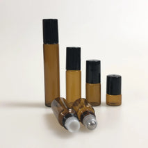 Wholesale Amber 1ml 2ml 3ml 5ml 10ml Rollerball glass bottles Perfume Glass Bottle