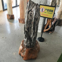 Natural fossil Stone Petrified Wood Jade Rough Stone Slice Petrified Wooden  for Decoration