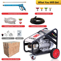 KUHONG 300Bar 4350Psi Heavy Duty Electric Pressure Washer – Industrial High-Pressure Cleaning Machine