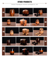 1.5L 3L 5L 10L 20L 30L Solid  Oak Wooden Wine Barrel Small Oak Barrel for Whiskey