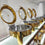 Buy Golden Wedding Chafing Dish Counter Top Buffet Set Stainless Steel Round Hydraulic Chafing Dishes Wholesale B2B
