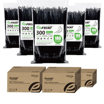 FSCAT Premium Nylon 66 Self-Locking Cable Ties - 3.6 x 400mm Multifunctional Zip Ties