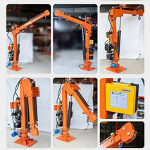 HAOY Compact Mobile Mini Pickup Crane with 12V/24V Electric Pump Station - Hydraulic Lifting Solution