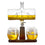 Buy Hot Selling 1000ml Antique Barrel and Ship Whisky Decanter Set Bourbon Barrel Whiskey Decanter With Ship in Stock Wholesale B2B