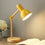 Buy Stylish Wooden Iron LED Multi-Joint Reading Table Lamp Task Light Flexible with Art Metal Lampshade and E27 Lamp holder Wholesale B2B