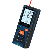 60m Red Laser Distance Meter Tape Measure with Horizontal Rangefinder