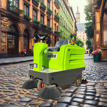 🔧 2025 Premium Electric Automatic Road Sweeper – Energy-Saving Ride-On 4-Wheel Street Sweeper Machine