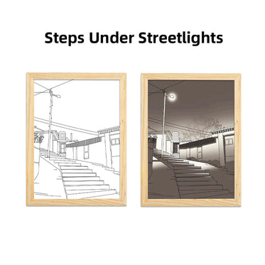 steps-under-streetlights