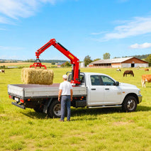 Affordable Mini Pickup Truck Crane - Choose from 1 Ton, 2 Ton, or 3 Ton Models with Cable Winch