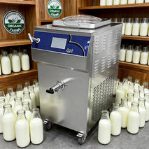 Automatic 3-in-1 100L/H Batch Pasteurizer Tank for Cheese and UHT Milk with Homogenizer and Cooling System