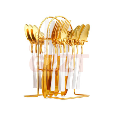 white-handle-with-gold