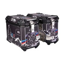 Buy Aluminium Alloy Motorcycle Side Pannier Box 38L Quick Disassembly for Maxi-Scooter Motorbike Benelli TRK552 XINGQIXIA Wholesale B2B