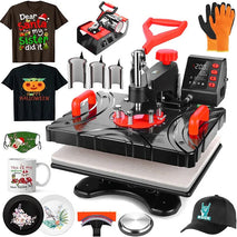 Freesub 11-in-1 Heat Press Machine for T-Shirts, Mugs, Hats, and Caps - P8100-11 Sublimation Printing Equipment