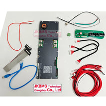 JK High-Efficiency Solar Energy Storage Inverter BMS 24V-48V 100A-200A with 3.0-3.2 LCD Active Balance, Models PB2A16S15P & PB2A16S20P