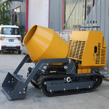 New Product Small Mini Concrete Mixer 300l Self-loading Tracked Mini Crawler Portable Automatic Track Mobile Cement Mixer
