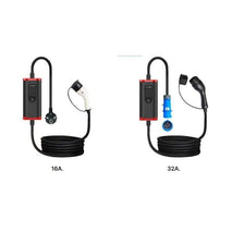 Adjustable 7.68kW EV Portable Charging Cable with NEMA 14-50/5-15 Plug – 32A Current Charger for SAE J1772 Electric and Plug-in Hybrid Vehicles