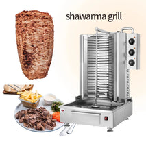 Buy Automatic Stainless Steel Gas Shawarma Machine - Commercial Rotary Doner Kebab Grill for Middle Eastern Chicken and Meat Wholesale B2B