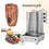 Buy Automatic Stainless Steel Gas Shawarma Machine - Commercial Rotary Doner Kebab Grill for Middle Eastern Chicken and Meat Wholesale B2B