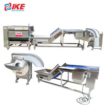 IKE Industrial Stainless Steel Vegetable Processing Machine Automatic Potato Washing Peeling Cutting High Efficiency