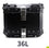 SLKE Factory 36L Aluminum Top Case Motorbike Sliver Black Aluminum Rear Tail Box Alloy Top Box Motorcycle Storage Luggage Box